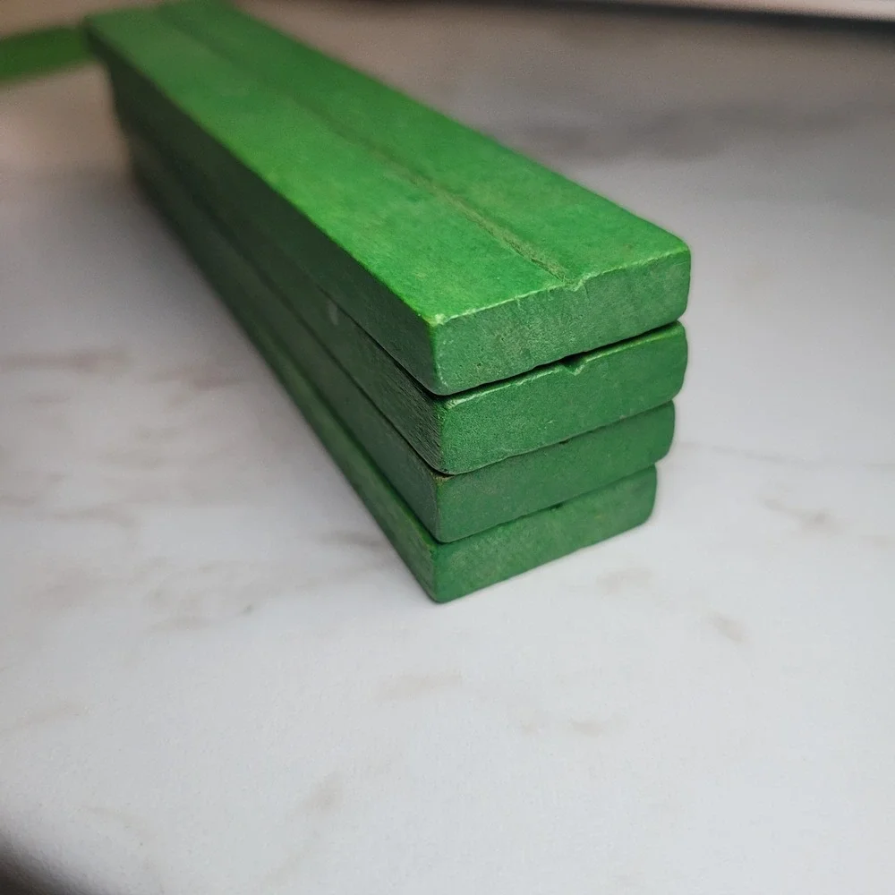 Vintage Lincoln Logs Green Flat 6 Inch‎ Small Roof
